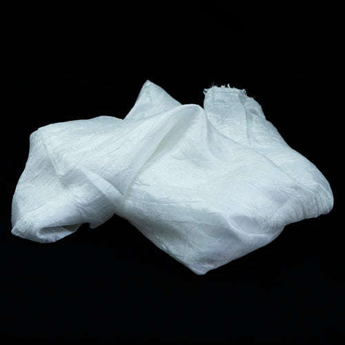 Satin Crush Fabric 280cm - Per-meter / White