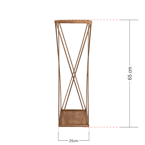 Plynth stand - X Design flower stand