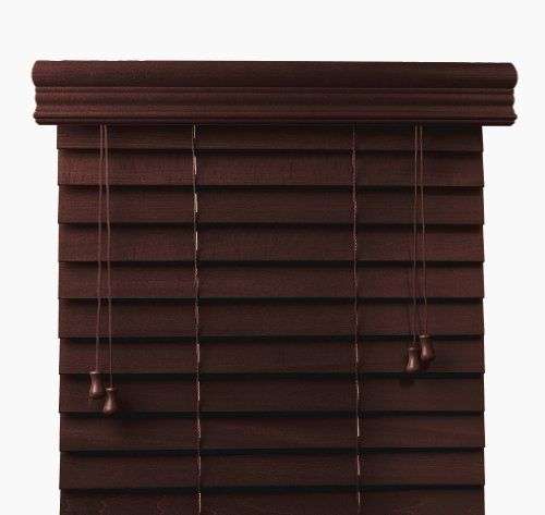 Basswood Blinds - Ready Made - Discounted - 1050x2020 / Mahogany