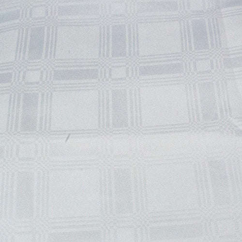 Table Cloth Rectangle - 150cm x 250cm - White / Checked