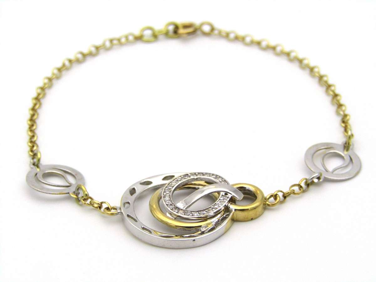 18K gold diamond bracelet.