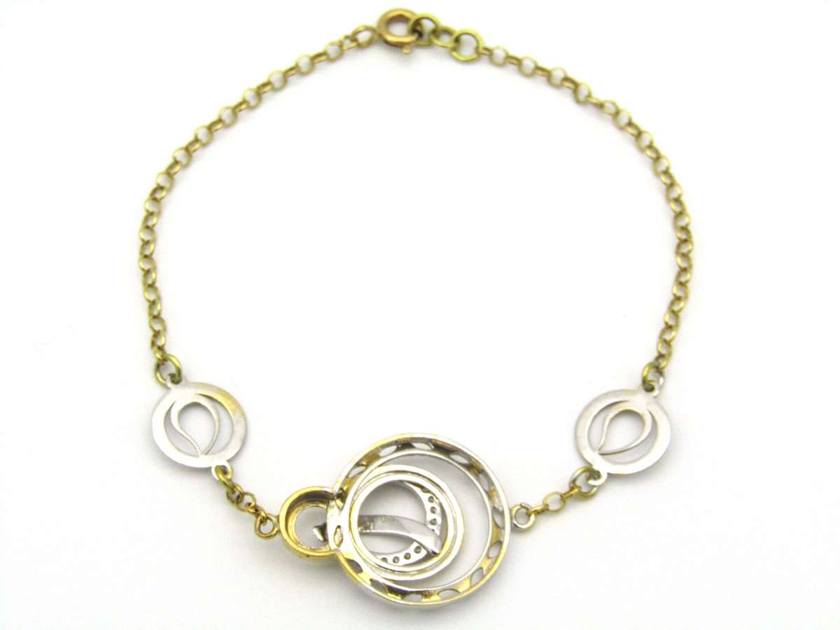 18K gold diamond bracelet.