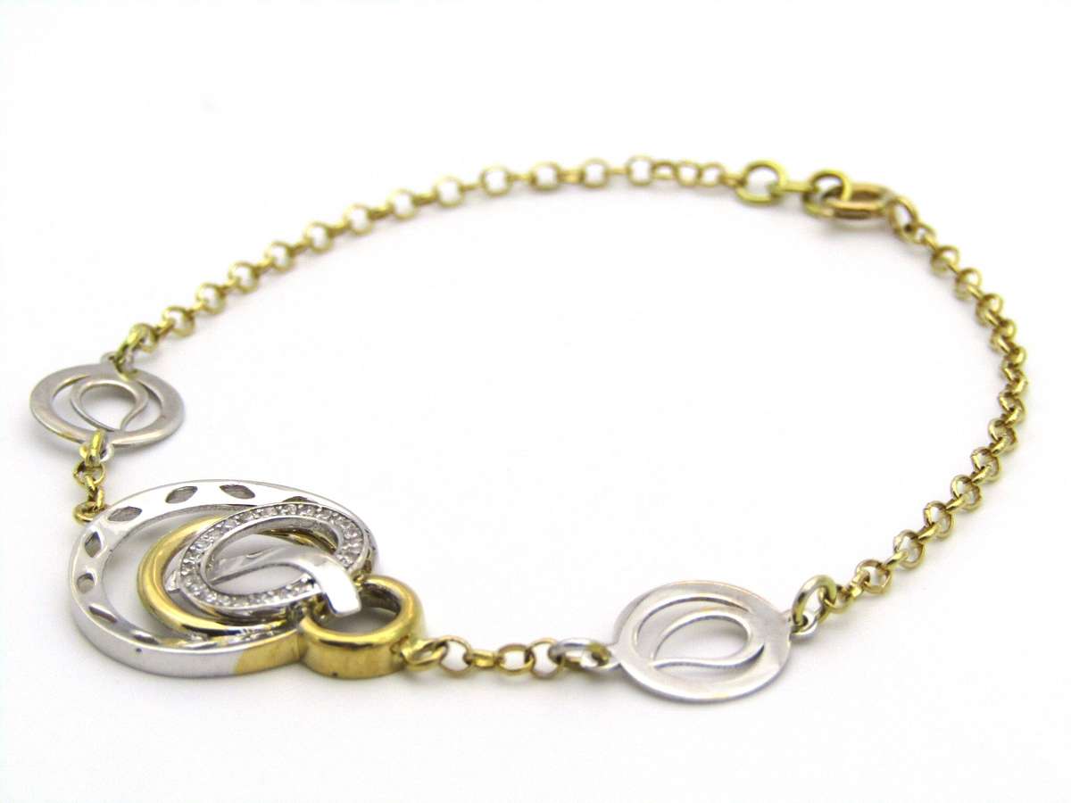 18K gold diamond bracelet.