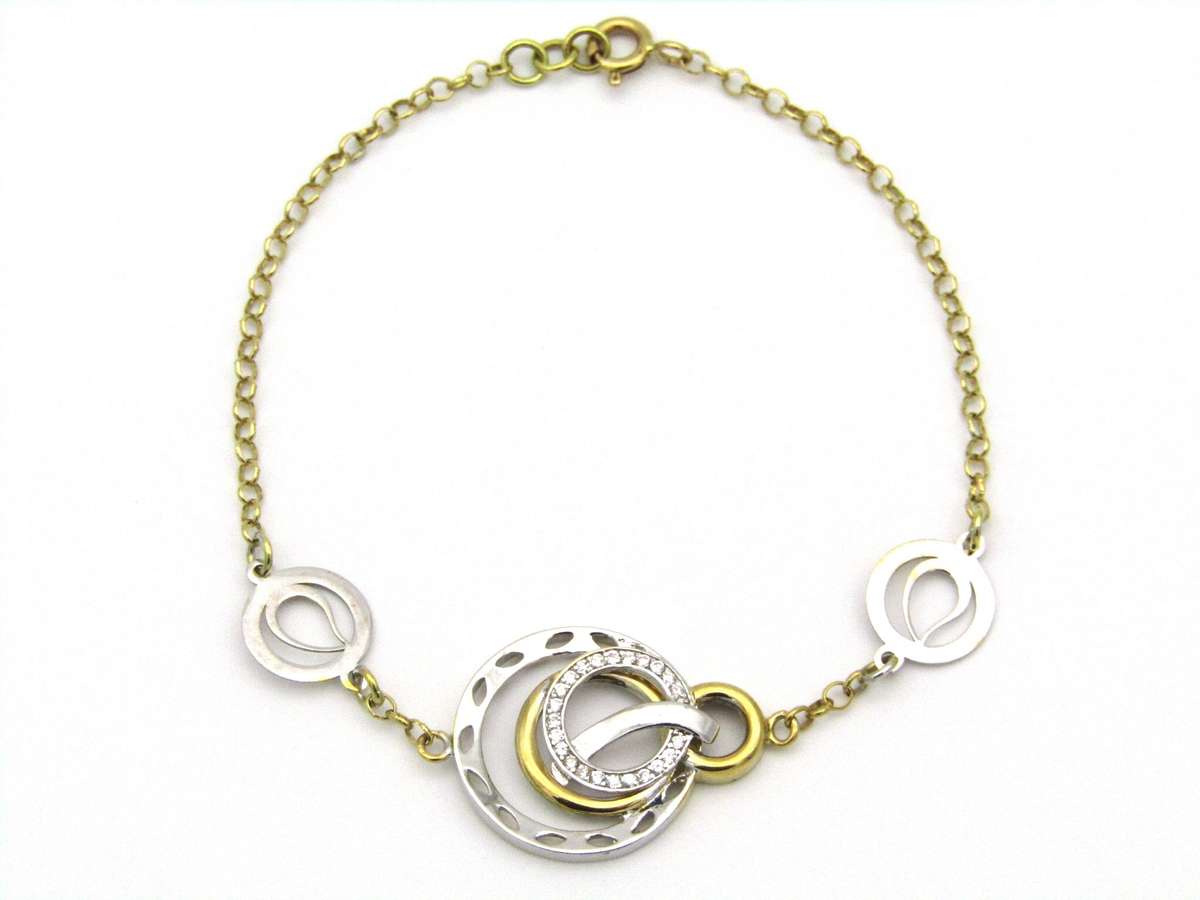 18K gold diamond bracelet.