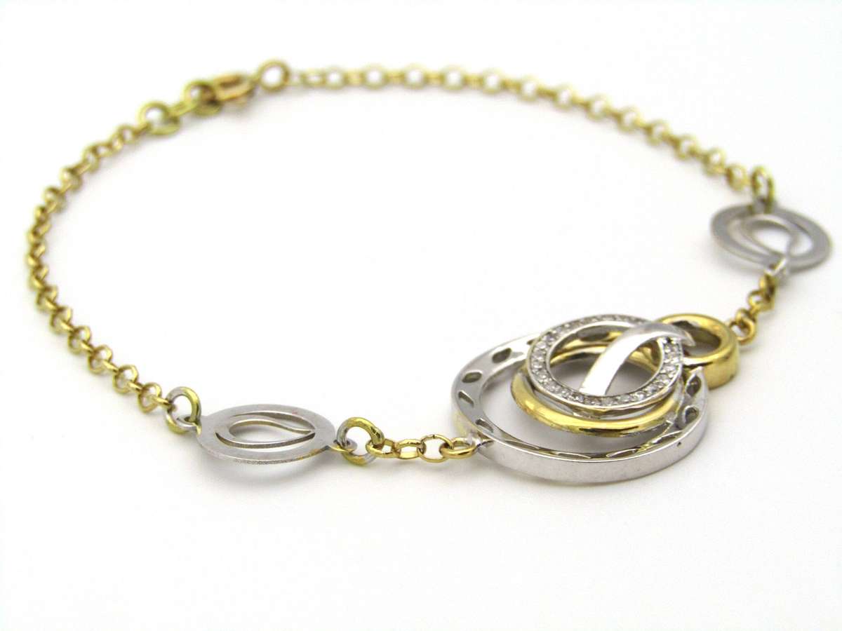 18K gold diamond bracelet.