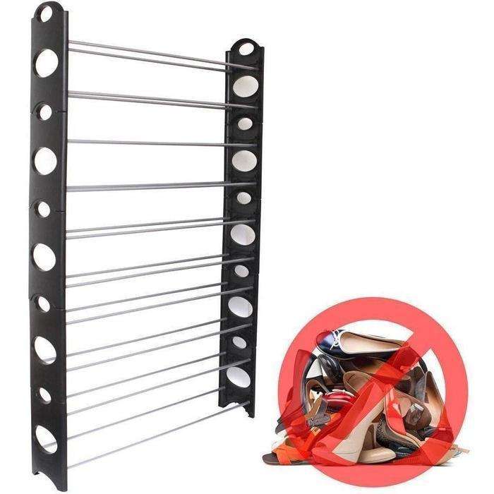 10 Tier Stackable Shoe Rack