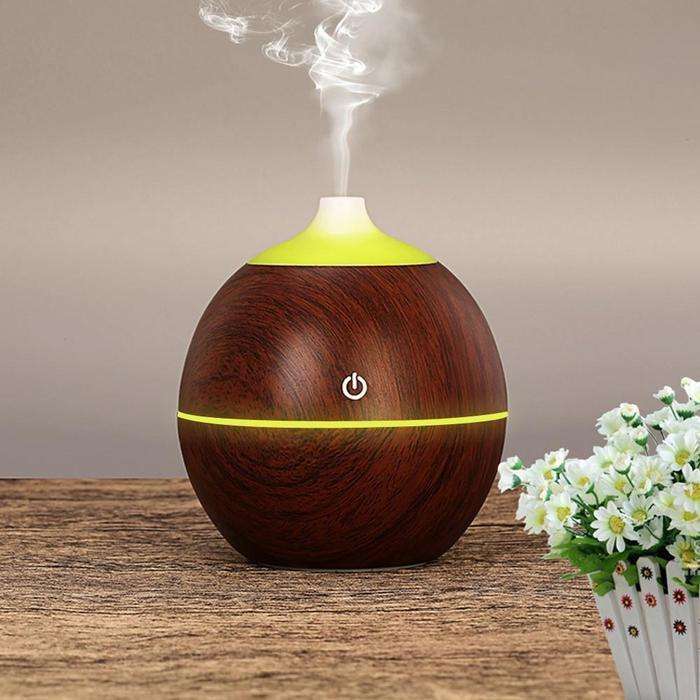 130ml Wood Grain Aroma Humidifier