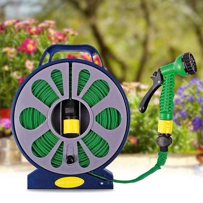 15m Flat Hose with Spray Gun Nozzle