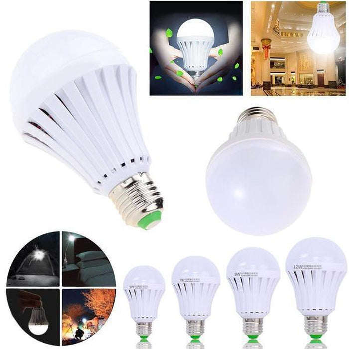 2x Rechargeable Light Bulb 9W/12W - 9W / Pin