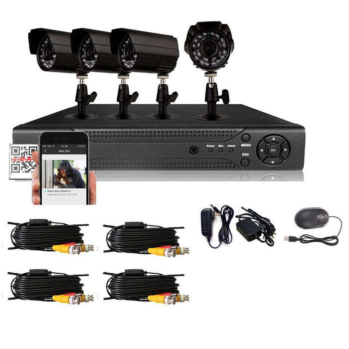 4 / 8 Channel DIY CCTV Kit With Internet & Home Viewing
