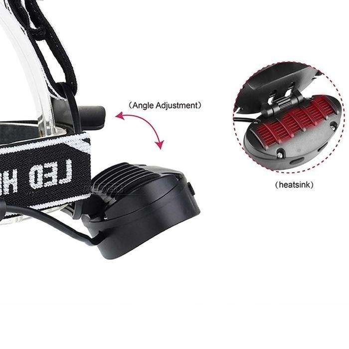 80000LM 8-LED Rechargeable Head Lamp