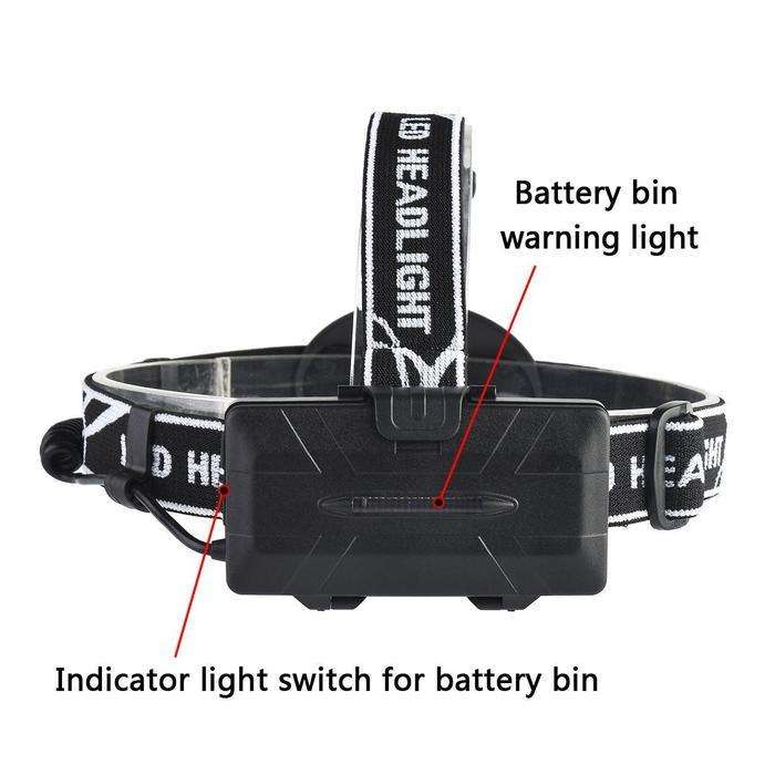 80000LM 8-LED Rechargeable Head Lamp