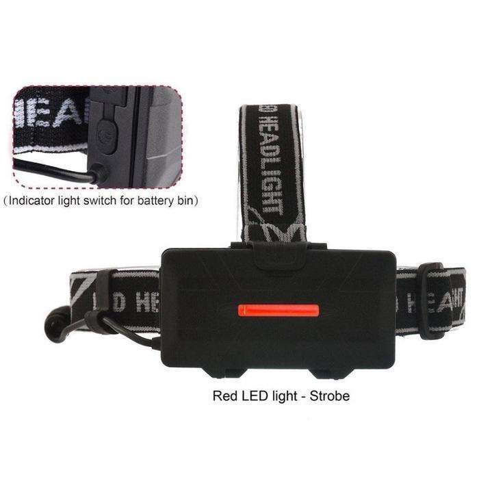 80000LM 8-LED Rechargeable Head Lamp