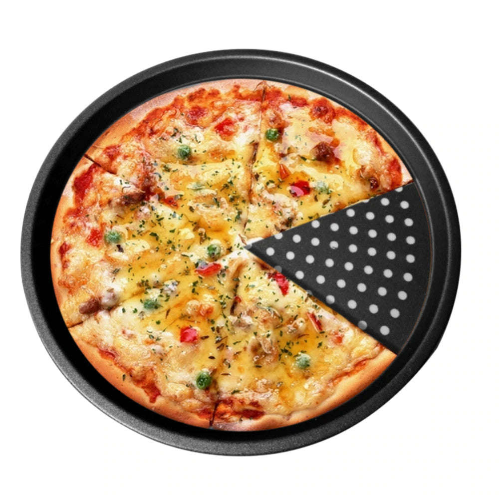 NON STICK PIZZA PAN SET-DEEP DISH CRISPY CRUST