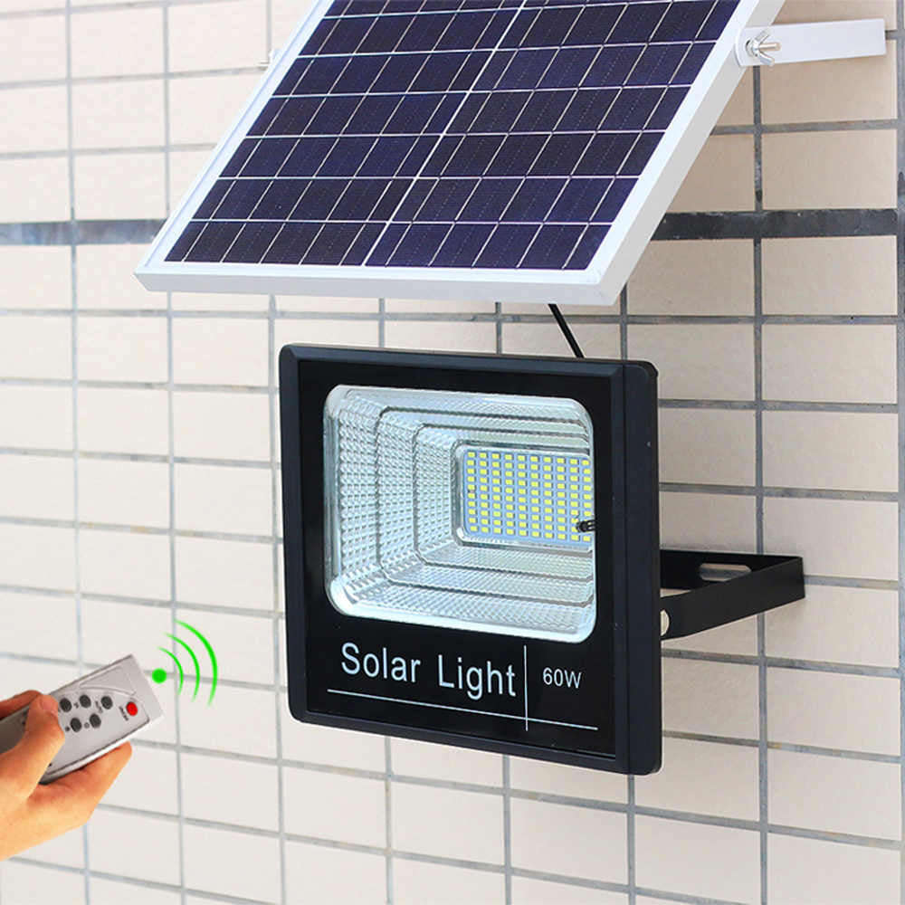 Remote Control LED Solar Outdoor Lights - 25W