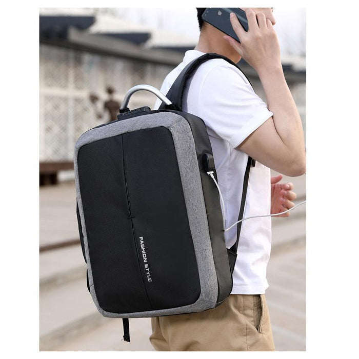 Anti-Theft Back Pack With Password Zipper Lock