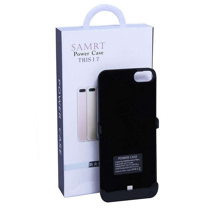 Apple iPhone i6/i7 Smart Battery Phone Case - Black