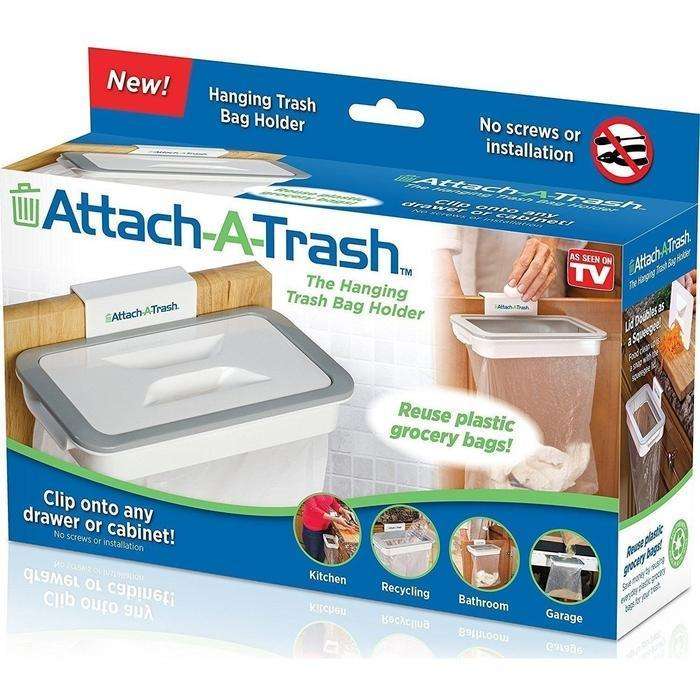 Attach-A-Trash - The Hanging Trash Bag Holder