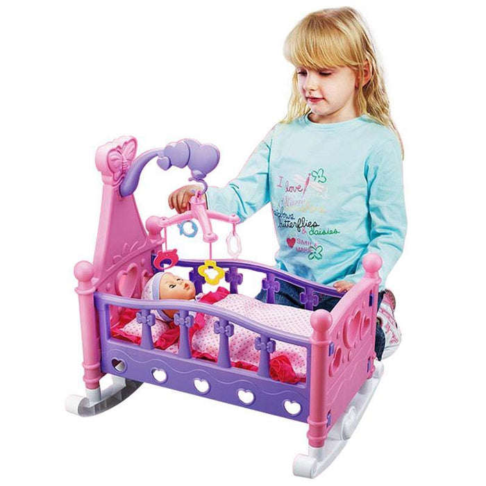 Baby Doll And Crib Set