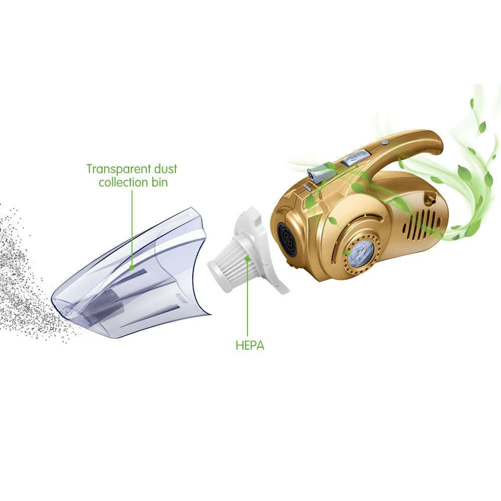 4 In 1 Portable Car Vacuum Cleaner