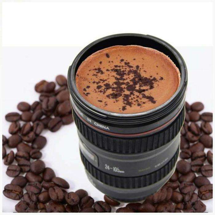 Camera Lens-Shaped Coffee Mug