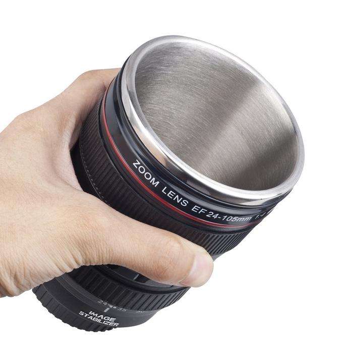 Camera Lens-Shaped Coffee Mug