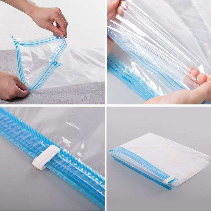 COMBO: 6x Zip Seal Vacuum Storage Bags
