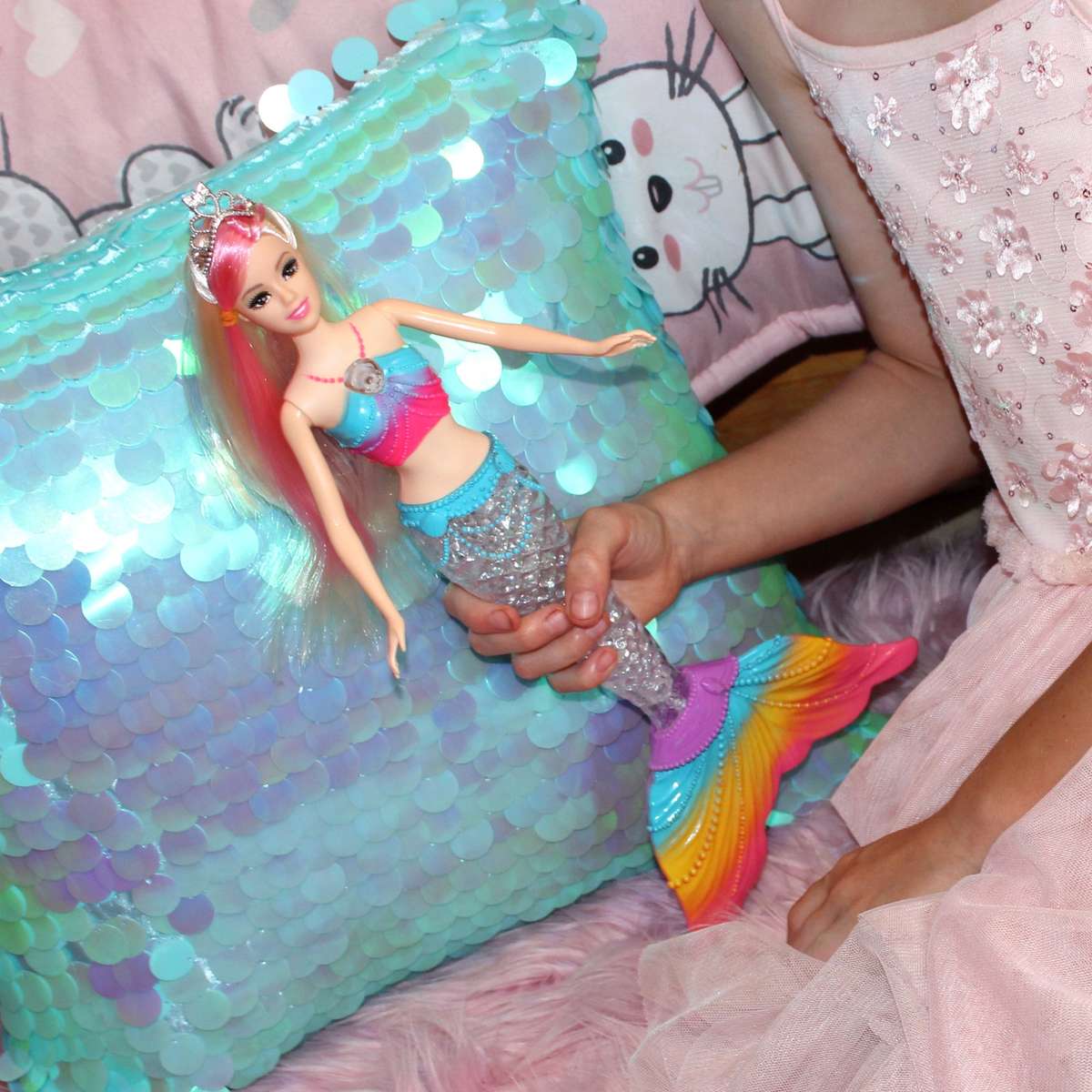 Beauty Rainbow Lights Mermaid Doll
