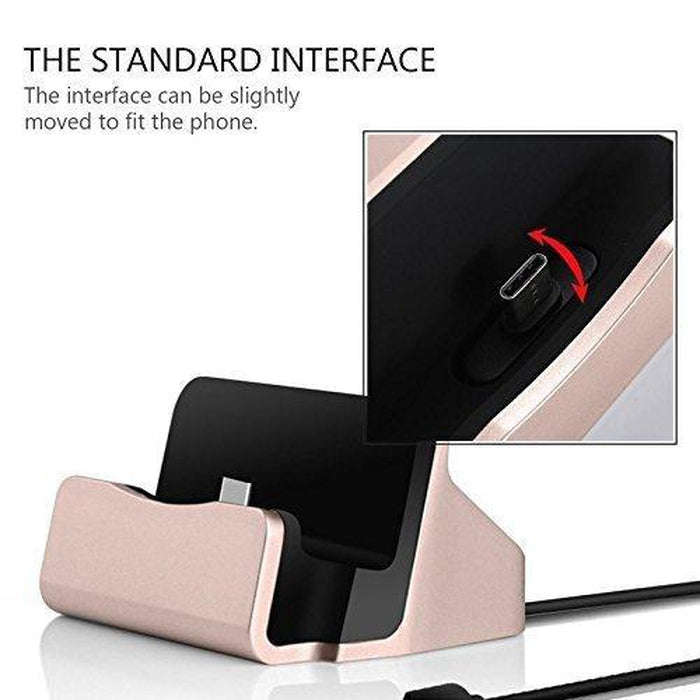 Desktop Stand Dock Charger/Sync Cradle - Type C
