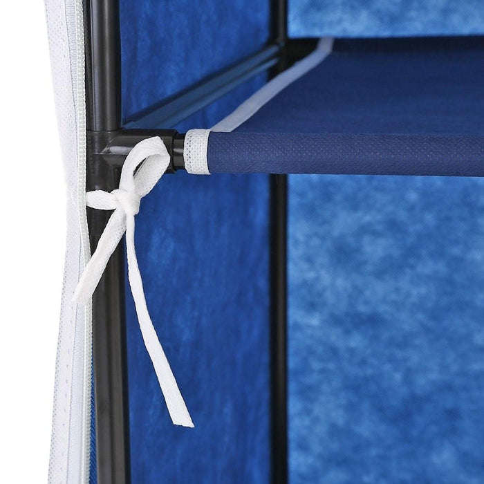 Double Canvas Wardrobe - Black