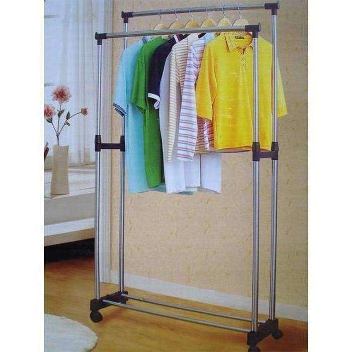 Double Pole - Telescopic Clothes Hanger