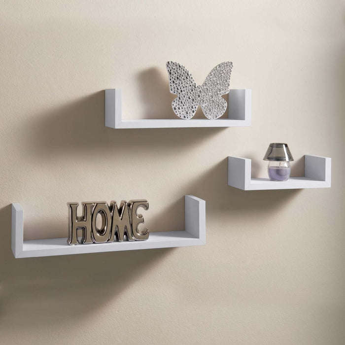 Floating Shelves 3 Piece Set - White