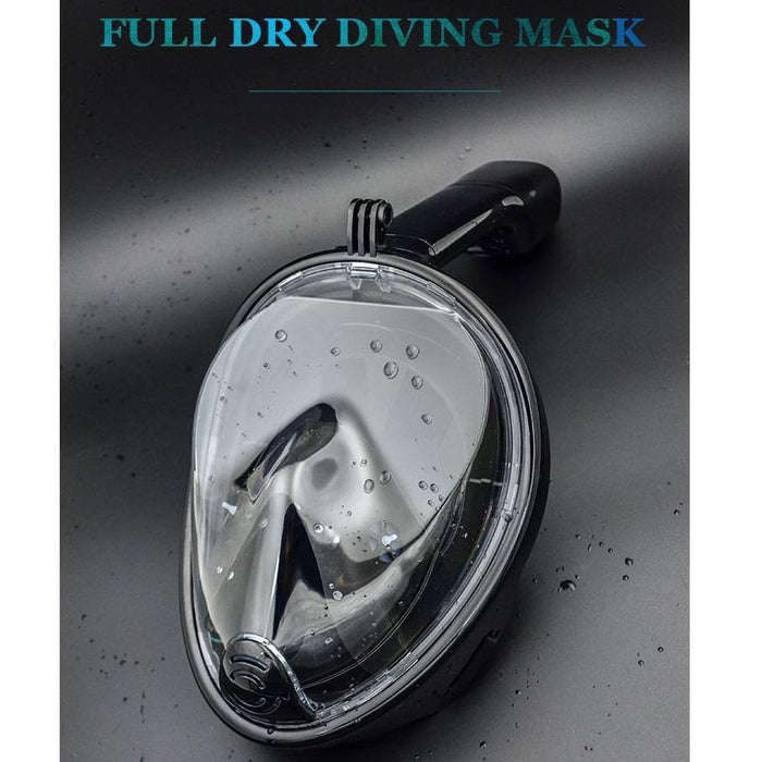 Full Dry Snorkeling Mask - L/XL / Black