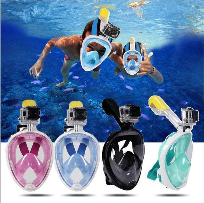 Full Dry Snorkeling Mask - S/M / Black