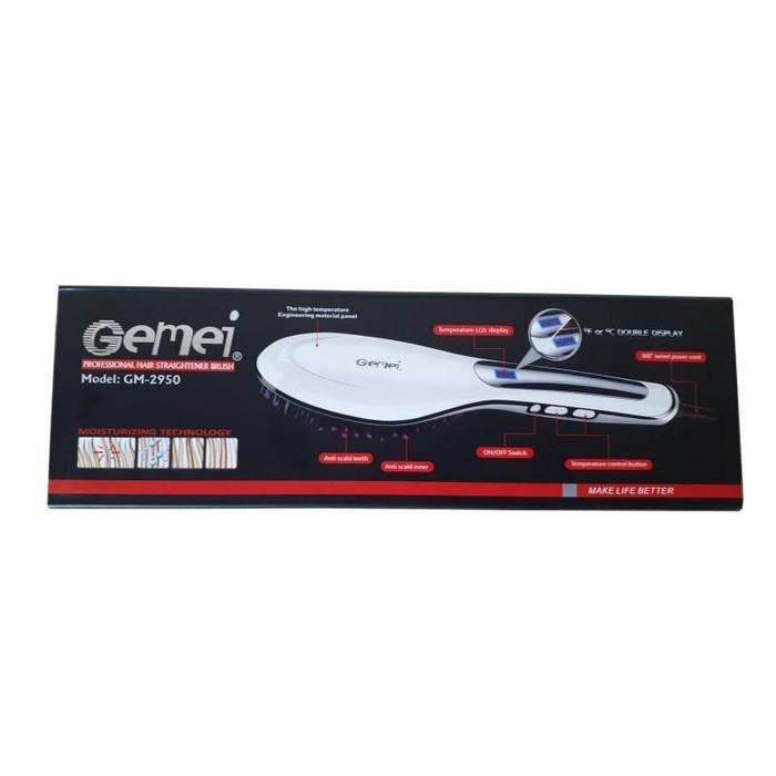 Gemei Professional Hair Straightener Brush