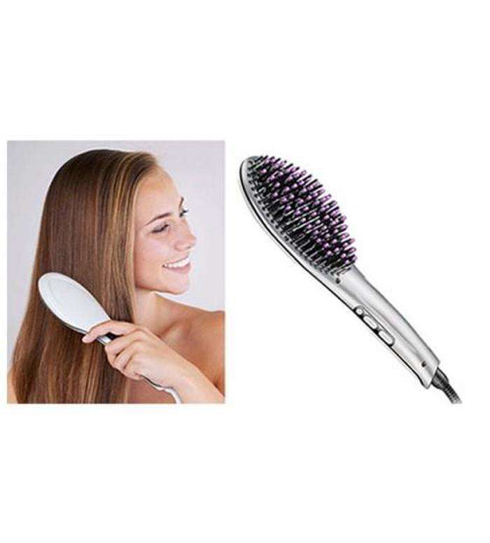 Gemei Professional Hair Straightener Brush