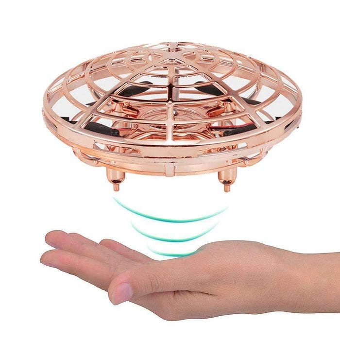Infrared Sensing Mini UFO Drone - Gold