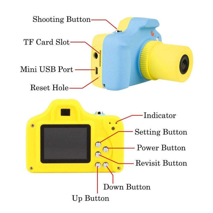 Kids Digital Camera Set - Pink