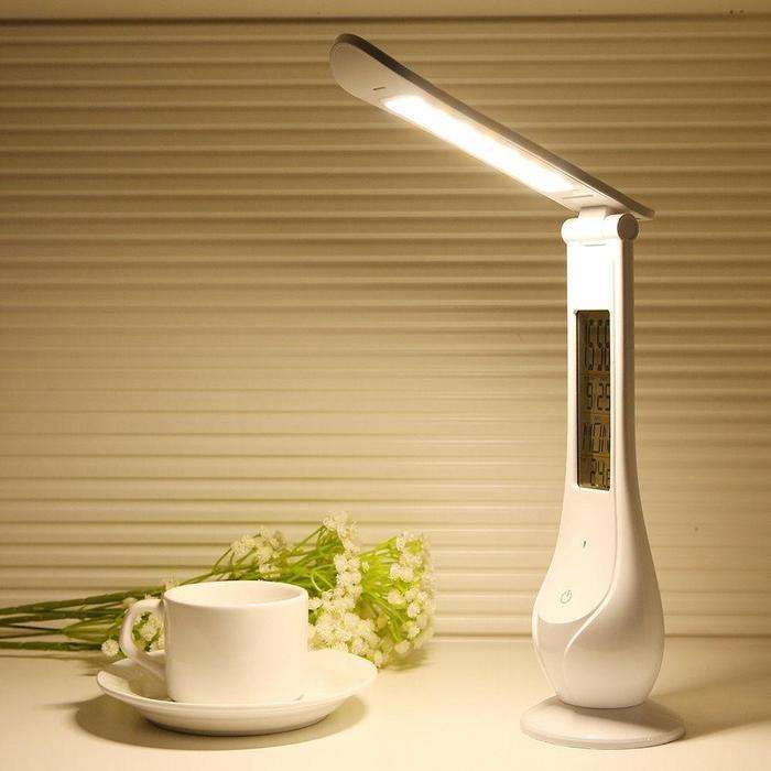 LED Desk Lamp With Calendar And Alarm