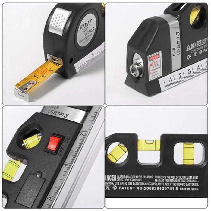 Level Laser 2.5M Measuring Tape