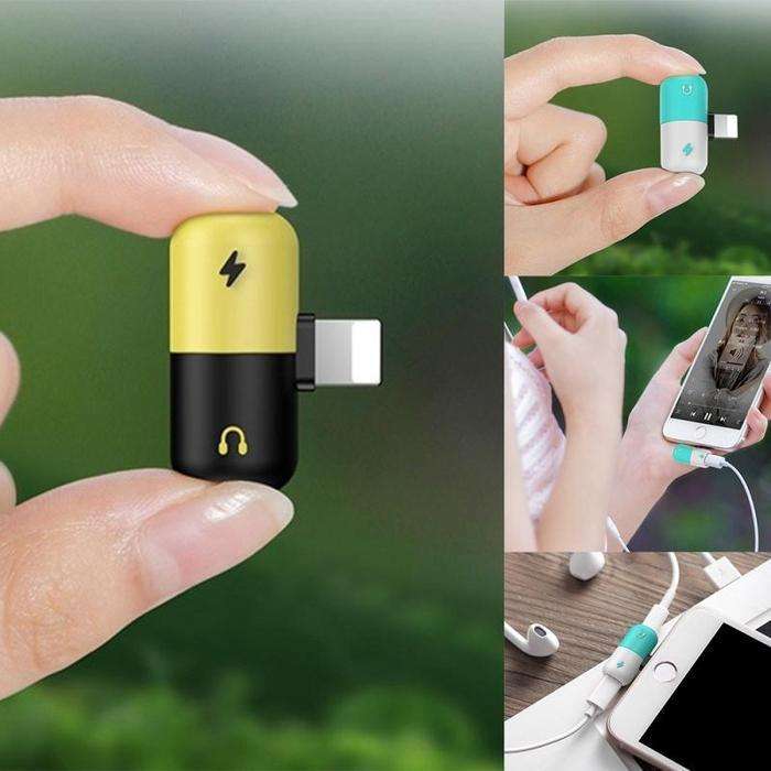 Lightning Splitter For Iphone - Black/Yellow