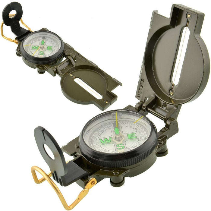 Metal Case Liquid Filled Lensatic Compass