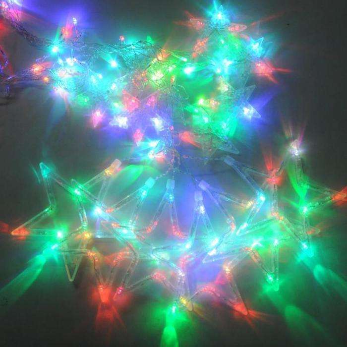 Multi Colored Hanging Stars String Light