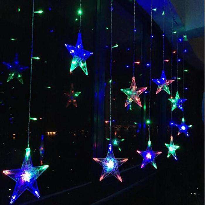 Multi Colored Hanging Stars String Light