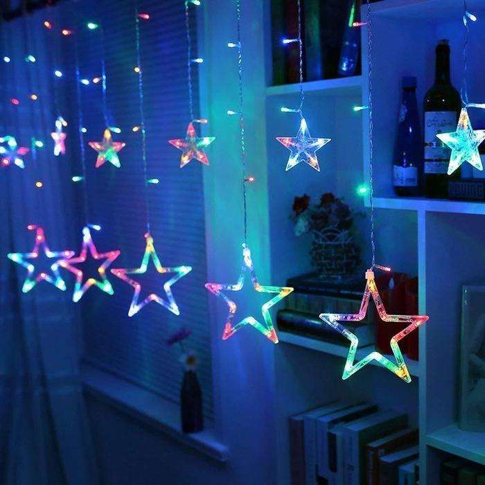 Multi Colored Hanging Stars String Light