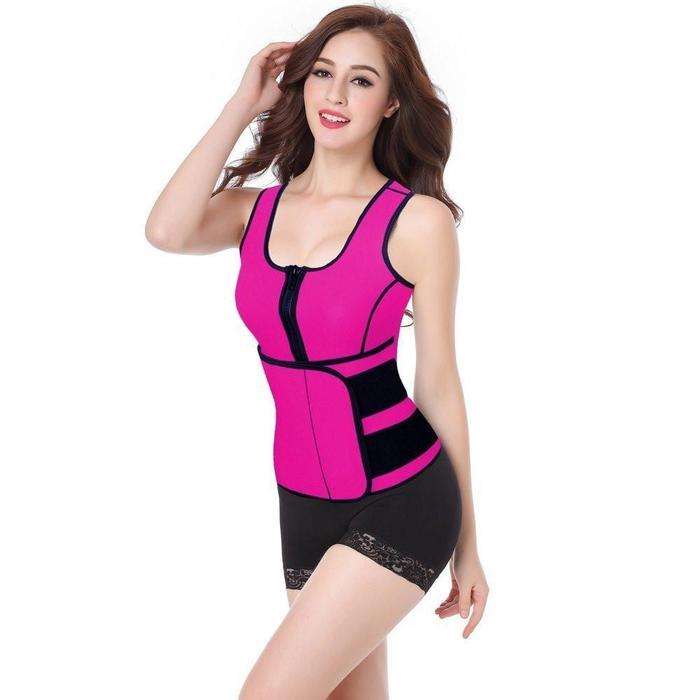 Neoprene Hot Sweat Waist Trainer - XL / Pink