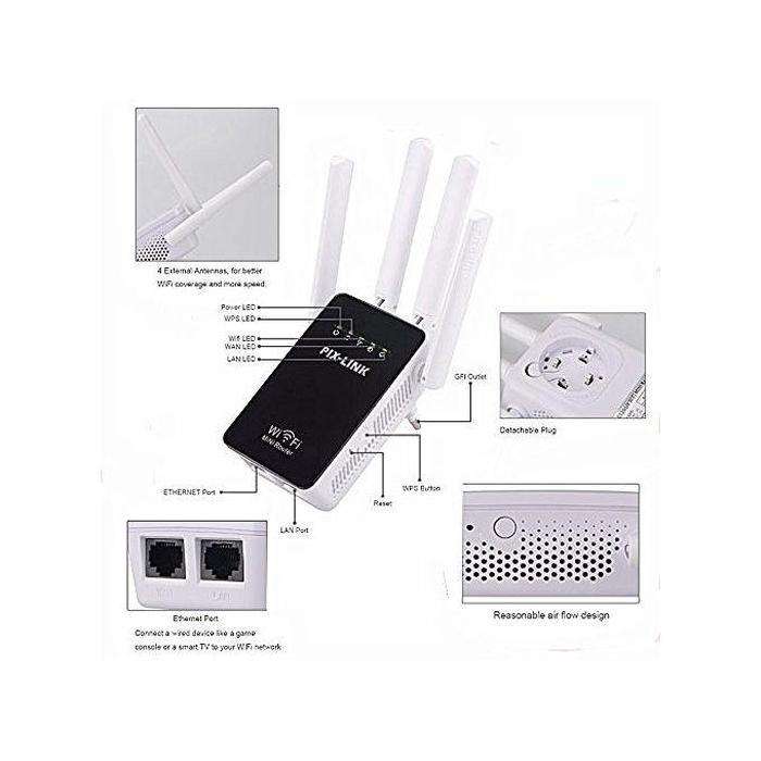 PIX-LINK Wireless WIFI Router/Repeater/Booster