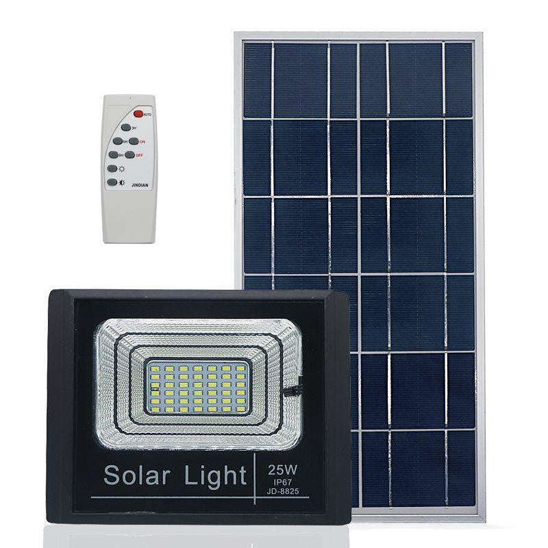 Remote Control LED Solar Outdoor Lights - 25W
