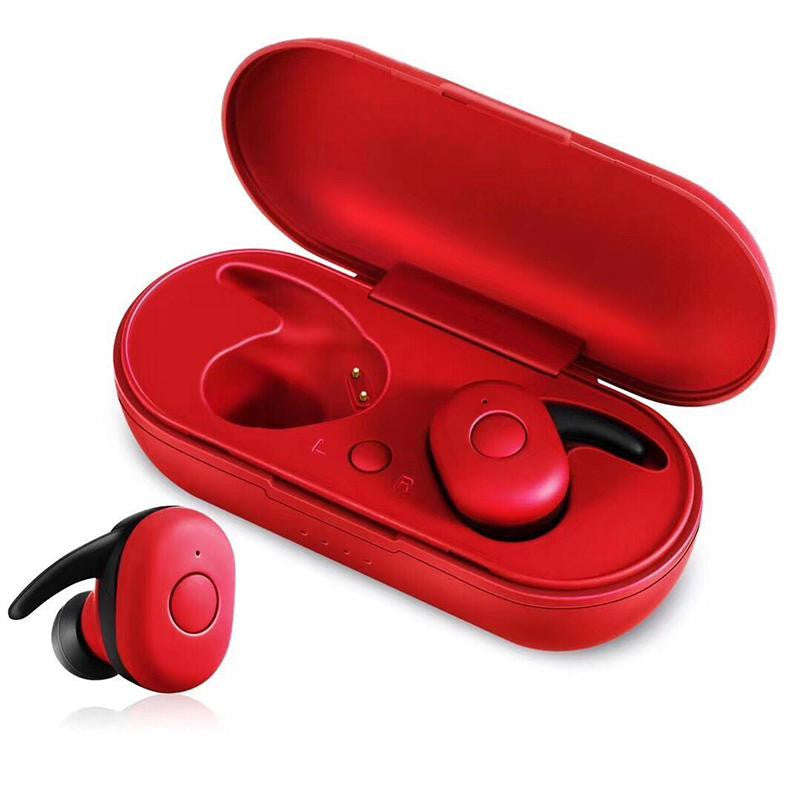 DT-1 TWS Wireless Bluetooth Earphones - Red