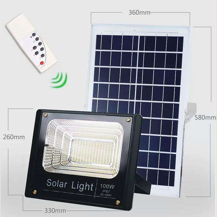 Remote Control LED Solar Outdoor Lights - 25W